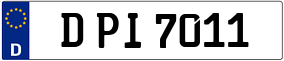 Truck License Plate